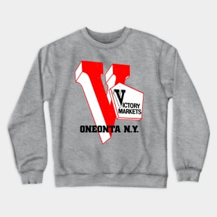 Victory Market Former Oneonta NY Grocery Store Logo Crewneck Sweatshirt